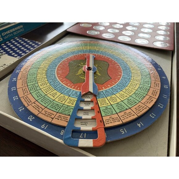 Vintage 1965 Meet the Presidents Board Game Selchow & Righter Company USED - Picture 8 of 9